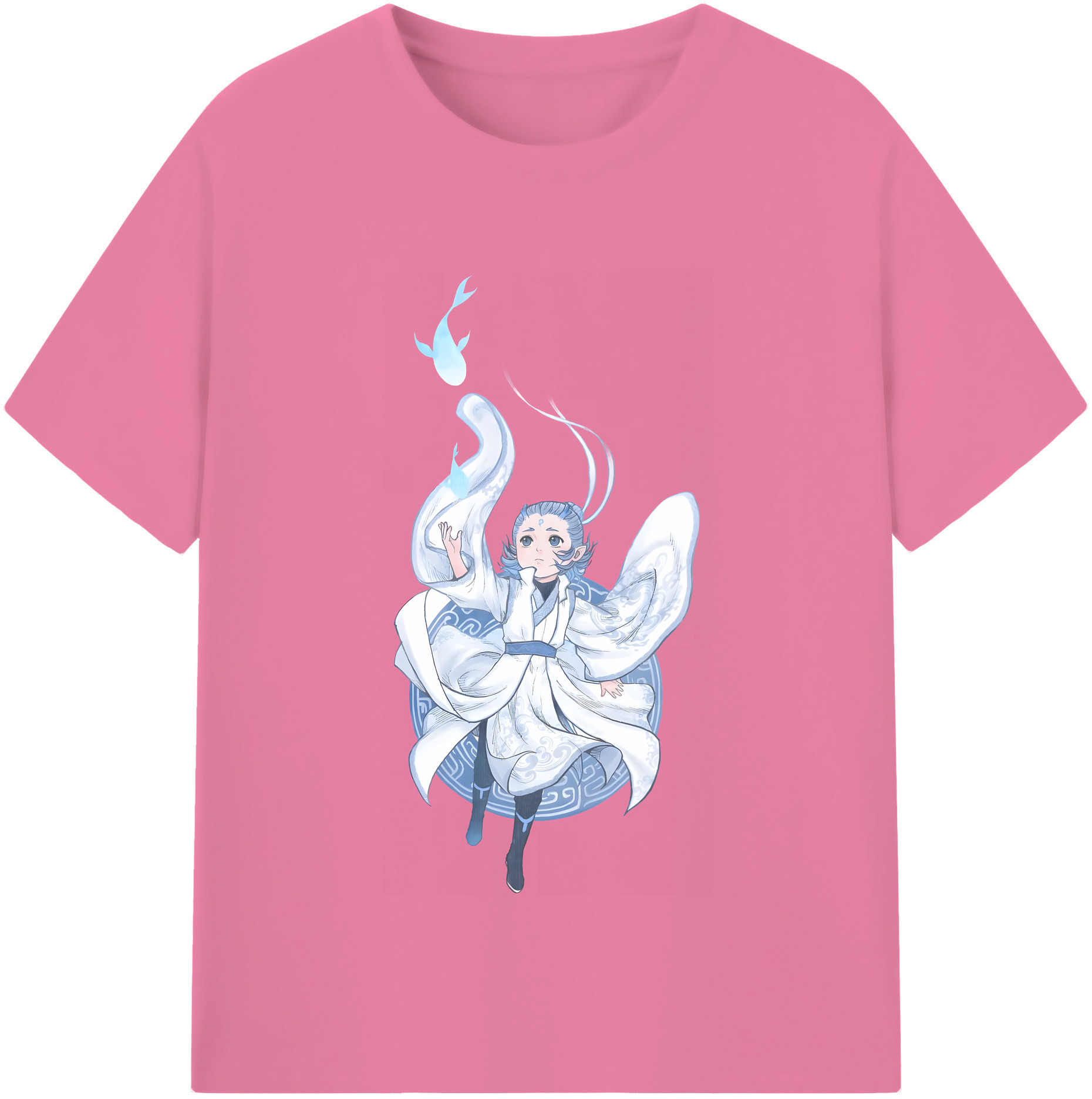 （画像用） Ne Zha 2 ナタ 魔童の大暴れ 綿100％半袖Tシャツ（フロントプリント）